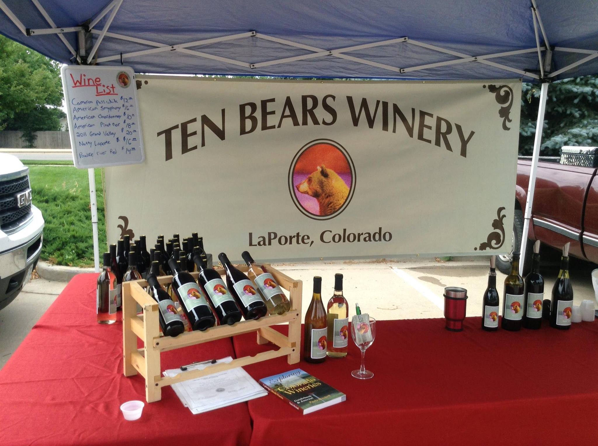 ten bears winery festival booth Vino and Notes